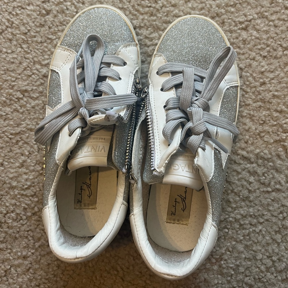 Vintage Havana silver sparkle shoes
